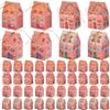 48 Pcs Gingerbread House Treat Boxes Candy Gingerbread Cookie Jar Christmas Party Favor Box for Holiday Packaging view 1