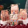 48 Pcs Gingerbread House Treat Boxes Candy Gingerbread Cookie Jar Christmas Party Favor Box for Holiday Packaging view 2