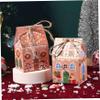 48 Pcs Gingerbread House Treat Boxes Candy Gingerbread Cookie Jar Christmas Party Favor Box for Holiday Packaging view 3