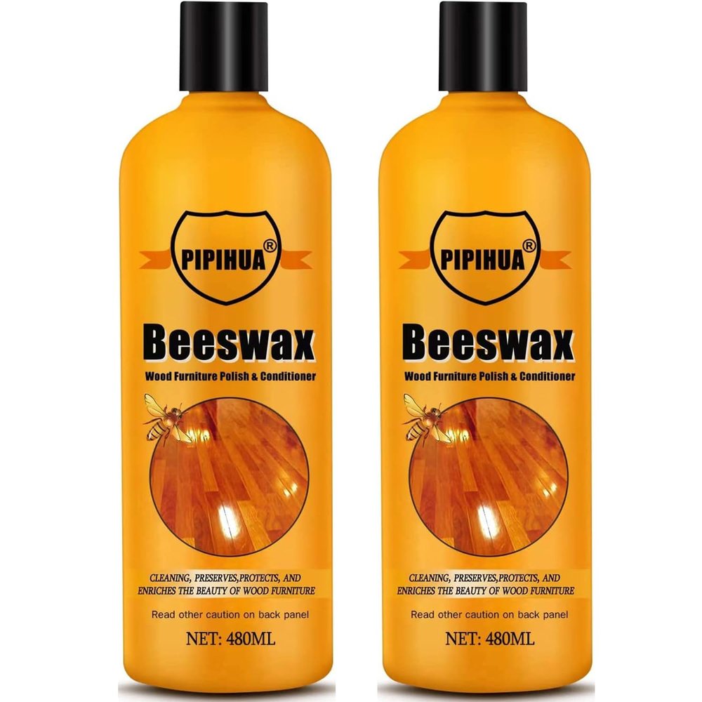 PIPIHUA Beeswax Polish and Conditioner for Wood Furniture - 16.23oz, 2 Pack