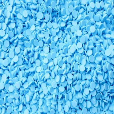 Blue Polymer Clay Round Confetti Sprinkles, Fake Sprinkles, Decoden Funfetti Rainbow Jimmies rdnqu (Container: Approx. 4-5 Grams)