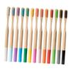 Beaupretty 4pcs Biodegradable Toothbrushes with Soft Bristles Ergonomic Slip Handles Cleaning for Travel and Home Use Rosy Oral Care view 4
