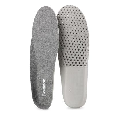 riemot Merino Wool Insoles for Men Breathable Honeycomb Shoe Inserts Comfortable Cushioning Replacement Innersoles Warm Sheepskin Insole for Winter Snow Boots Slippers Gray US14/ EU47