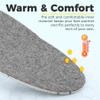 riemot Merino Wool Insoles for Men Breathable Honeycomb Shoe Inserts Comfortable Cushioning Replacement Innersoles Warm Sheepskin Insole for Winter Snow Boots Slippers Gray US14/ EU47 view 4