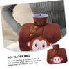 Beaupretty Plush Cartoon Winter Hot Water Bottle Bag with Leak PVC Hand Warmer for Menstrual Arthritis Headaches and Cold Therapy Portable for Travel and Daily Use view 4