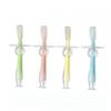 Beaupretty 4pcs Silicone Toothbrush with Suction Stand Soft Bristles Training Brush for Gum Relief and Easy Storage Bpa Teether view 3