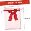 VICASKY 20pcs Red Organza Gift Bags with Drawstring Marbled Wedding Candy Pouches for Bridal Party Favor Jewelry Organizer Shower and Birthday Gift Packaging view 2