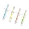Baluue 4pcs Silicone Teether Toothbrush with Suction Base Soft Training Brush for Gum Relief Standing Design for Easy Storage Safe Chewing Teeth Cleaner view 1