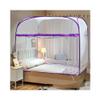 Extra Large Portable Travel Mosquito Net, Foldable Bed Canopy with Triple Door, No Installation Needed, Purple, 120cm x 200cm - Ideal for Camping & Outdoor Protection view 1
