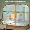 Extra Large Portable Travel Mosquito Net, Foldable Bed Canopy with Triple Door, No Installation Needed, Purple, 120cm x 200cm - Ideal for Camping & Outdoor Protection view 4