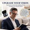 NOMEAROD 2 Pack Stick on Bifocal Lenses for Sunglasses, Reusable Stick on Readers for Glasses, No Water or Glue Needed,+250 view 2