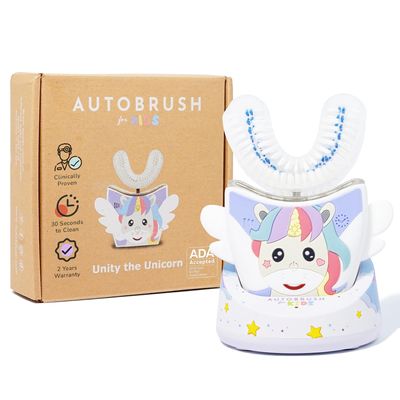 autobrush Kids U-Shaped Electric Toothbrush, ADA Accepted, Ages 6-8