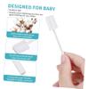 PHENOFICE 30Pcs Oral Cleaner Gauze Tongue Brush Soft Oral Cleaning Tool with Long Handle Comfortable and Durable for Gentle Mouth Care view 4
