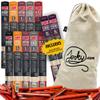 Jerky.com Jerky Gifts for Men | 12 Piece Meat Sticks Sampler with Beef Sticks, Pork, Ham, Sriracha, Turkey | High Protein, Low Carb, Keto Friendly Beef Jerky Snack Pack | Fathers Day Gift for Dad view 1