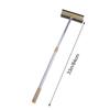 SECFOU Telescoping Window Squeegee with Microfiber Scrubber Extendable Aluminum Rod for Streak Home Glass Cleaning Water Absorbing Window Wiper for Indoor Use view 2