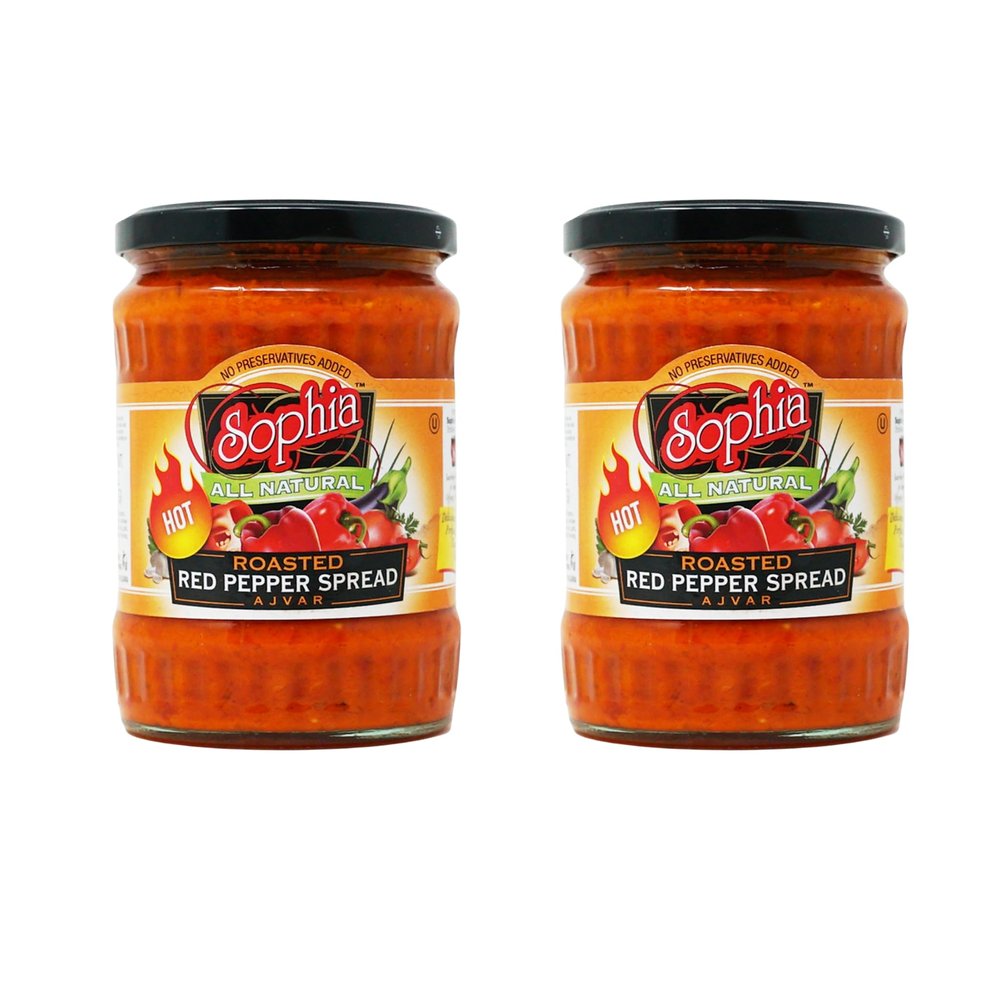 Sophia Ajvar Red Pepper Spread - Hot 19oz (2-Pack)
