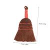 HOMOCONO Compact Palm Fiber Desktop Dust Broom for Household Cleaning Durable Wear Resistant Mini Handheld Sweeping Brush with Lanyard for Kitchen Office and Home Surfaces view 2