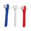 FRCOLOR 3Pcs Adult Denture Cleaning Toothbrushes with Double Sided Heads view 1