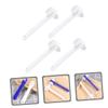 MERRYHAPY 4 pcs Dual Heads Denture Cleaning Brush Portable Small Toothbrush for False Teeth Care Ergonomic Handle Gentle Gums Compact Travel Kit for Elderly Denture Cleaning view 2