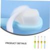 SAFIGLE 4pcs Toothbrush Soft Bristles Cleaning Cartoon Design Ages Includes Yellow Pink Green Blue for Young view 2