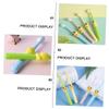 SAFIGLE 4pcs Toothbrush Soft Bristles Cleaning Cartoon Design Ages Includes Yellow Pink Green Blue for Young view 3