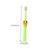 Beaupretty 4pcs Soft Bristle Toothbrush Cartoon Animal Design for Ages Safe Comfortable Teeth Cleaning with Yellow Pink Green Blue Brushes view 2