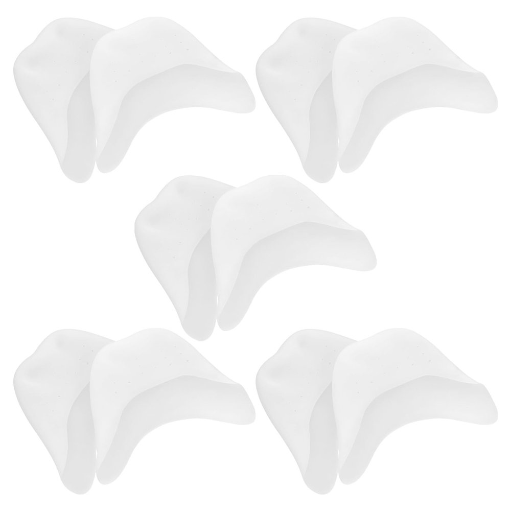 Didiseaon 5 Pairs Ballet Dance Toe Pads Soft Silicone Toe Covers Pointe Shoes Caps High Heels Protectors Pouch for Women Girls
