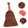 ERINGOGO Palm Fiber Small Desktop Dust Broom with Ergonomic Short Handle Dense Natural Bristles for Home Office Car Cleaning Gentle Surface Care Household Duster Tool view 3