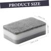 Beatifufu 10Pcs Grey Kitchen Cleaning Sponges Reusable Dish Scrubbers Multi Functional Heavy Duty Scrub Pads for Dishes Pots Sinks and Household Surfaces view 2