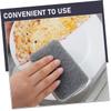 Beatifufu 10Pcs Grey Kitchen Cleaning Sponges Reusable Dish Scrubbers Multi Functional Heavy Duty Scrub Pads for Dishes Pots Sinks and Household Surfaces view 3