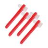 COOLHIYA 4pcs Dual Head Denture Toothbrush with Durable Bristles Double Sided Cleaning Brush for False Teeth Care Portable Travel Friendly Oral Hygiene Tool view 1