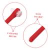 CALLARON 3Pcs Double Ended Denture Toothbrush for Adults Medium Bristle Cleaning Brushes with Small Heads Gentle Gums and Efficient for Denture and White Red Blue view 3