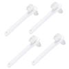 HAKIDZEL 4 pcs Small Denture Cleaning Brush Double Heads Portable Toothbrush for False Teeth Care Lightweight Compact Travel Use Gentle Gums Durable Plastic Material view 1