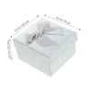 ABOOFAN 6pcs Foldable Square Gift Boxes with Ribbon Paper Packaging for Birthday Bridesmaid Gift Wrapping Storage of Items view 2