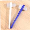 Healvian 4 pcs Portable Denture Cleaning Brush Double Heads Small Compact Toothbrushes Ergonomic Handle Lightweight Travel Kit for Safe Gum Care and Durable Cleaning view 2