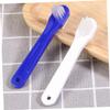 Healvian 4 pcs Portable Denture Cleaning Brush Double Heads Small Compact Toothbrushes Ergonomic Handle Lightweight Travel Kit for Safe Gum Care and Durable Cleaning view 4