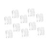 Hoement 10 Sets Finger Toothbrushes with Food Grade Silicone Soft Bristles for Newborns and Boy Girl Gentle Oral Care and Teeth Cleaning Includes Transparent Storage Cases for Travel and view 1