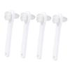 Happyyami 4 pcs Portable Double Head Denture Toothbrushes Ergonomic Small Cleaning Brush for Travel Use Lightweight Denture Care Tool for Elderly Go Maintenance view 1