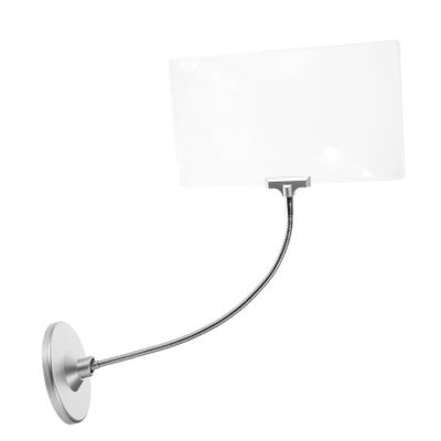 Outanaya Super Large HD Magnifying Glass with Flexible Gooseneck Stand Desktop Craft Magnifier for Reading Cross Stitch Tattoos and Beauty Treatments Silver