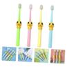 CATIEBYE 4pcs Cartoon Toothbrush with Extra Soft Bristles Cleaning Brush for Boys and Ages Durable and Comfortable Oral Care view 4