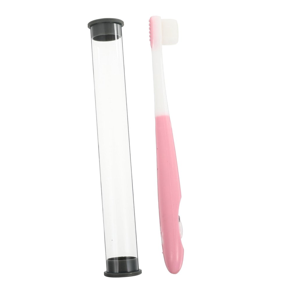 Beaupretty Soft Bristle Toothbrush for Ages with Ultra Fine Dense Bristles Panda Design in Pink Gentle Plaque Removal and Gum Protection Convenient Handheld Oral Care Tool