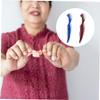 Beaupretty 2Pcs Denture Cleaning Brushes Double Sided Toothbrushes for Denture Care Supply with Bristles and Ergonomic Handles Easy to Carry and Use view 4