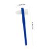 WATIIFUFU 2pcs Dual Head Denture Toothbrushes with Firm Nylon Bristles T Shaped False Teeth Cleaner for Stain and Food Particle Removal White Blue for Denture Care and Fresher Breath view 2