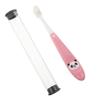 Baluue Soft Bristle Childrens Toothbrush for Ages Comfortable Manual Brush with Portable Pink Panda Design Oral Cleaning for Sensitive Gums view 1