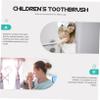 Baluue Soft Bristle Childrens Toothbrush for Ages Comfortable Manual Brush with Portable Pink Panda Design Oral Cleaning for Sensitive Gums view 3