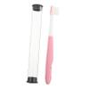 FRCOLOR Soft Bristle Toothbrush for Ages Ergonomic Non Slip Handle Ultra Fine Dense Bristles for Gentle Mouth Care and Teeth Cleaning Manual Cartoon Design with Bucket Pink Panda Theme view 1