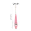 FRCOLOR Soft Bristle Toothbrush for Ages Ergonomic Non Slip Handle Ultra Fine Dense Bristles for Gentle Mouth Care and Teeth Cleaning Manual Cartoon Design with Bucket Pink Panda Theme view 2