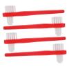 BUTIFULSIC 4pcs Double Sided Denture Brush for False Teeth Cleaning Travel Toothbrush with Multi Soft Bristles Compact Small for Adult Denture Care Practical Oral Hygiene Tool view 1