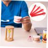 BUTIFULSIC 4pcs Double Sided Denture Brush for False Teeth Cleaning Travel Toothbrush with Multi Soft Bristles Compact Small for Adult Denture Care Practical Oral Hygiene Tool view 3