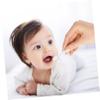 ERINGOGO 30Pcs Tongue Cleaner Gauze Oral Cleaner Soft Absorbent Fabric for Newborns with Ergonomic Handle Lightweight Safe Materials view 2